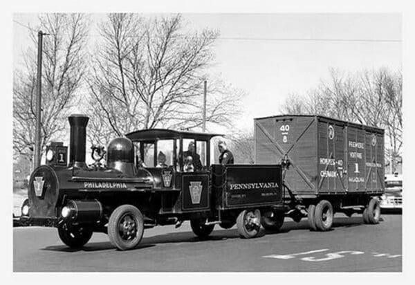 Car Pulling Train Car