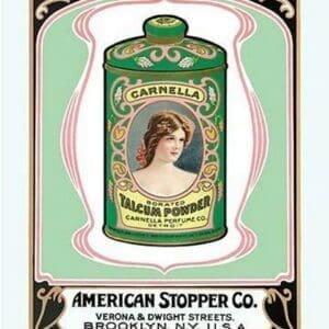 Carnella Talcum Powder - Art Print