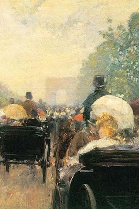 Carriage Parade by Frederick Childe Hassam - Art Print