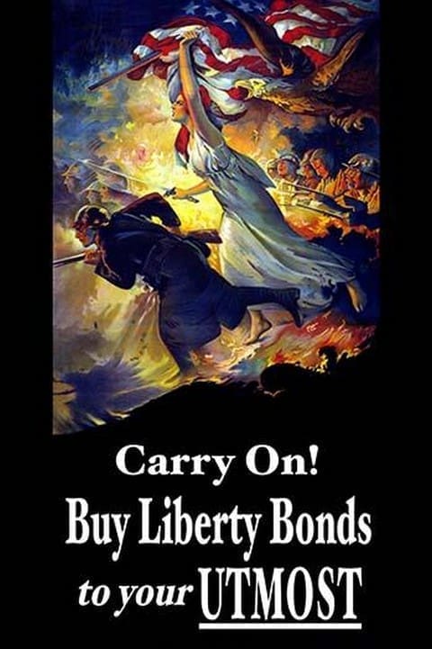 Carry On! Buy Liberty Bonds to your Utmost by Edwin Howland Blashfield - Art Print