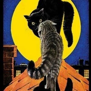 Cats on a Cold Tin Roof - Art Print