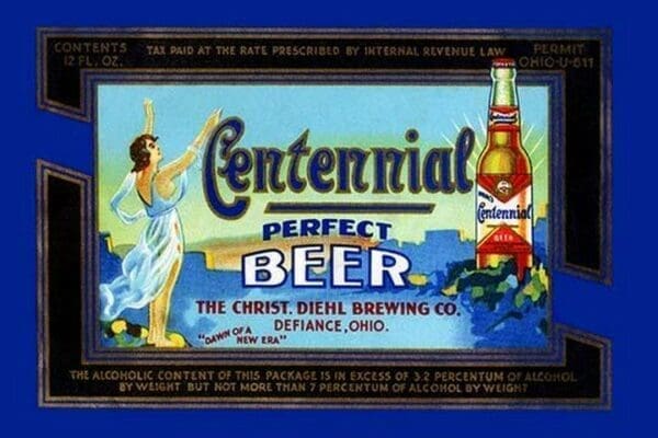 Centennial Perfect Beer Label - Art Print