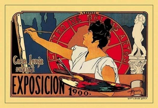 Centro de las Bellas Artes Exposicion 1900 - Art Print