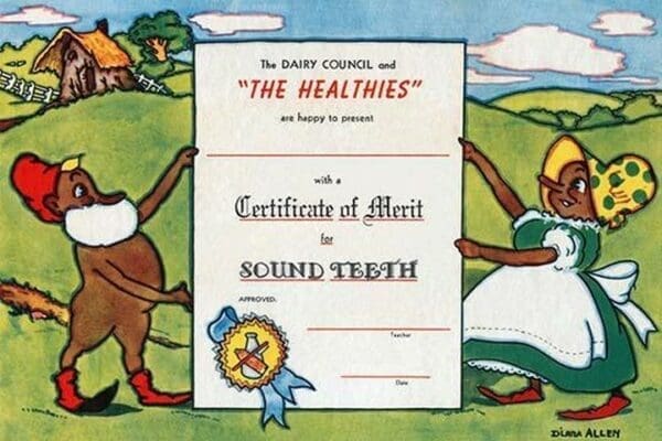 Certificate of Merit for Sound Teeth - Art Print