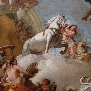 Chariot of Aurora (Detail) by Giovanni Domenico Tiepolo - Art Print