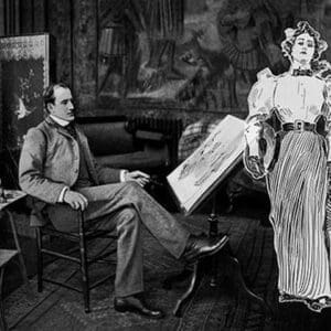 Charles Dana Gibson in his Studio