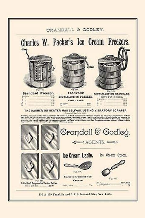 Charles W. Packer's Ice Cream Freezers - Art Print