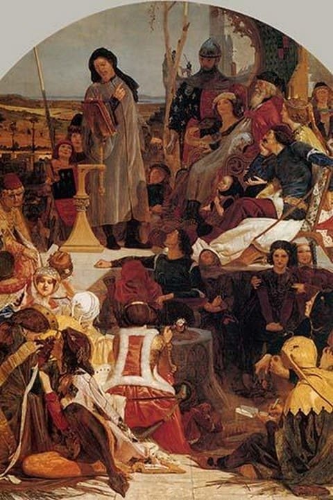 Chaucer at the Court of Edward III by Ford Madox Brown - Art Print