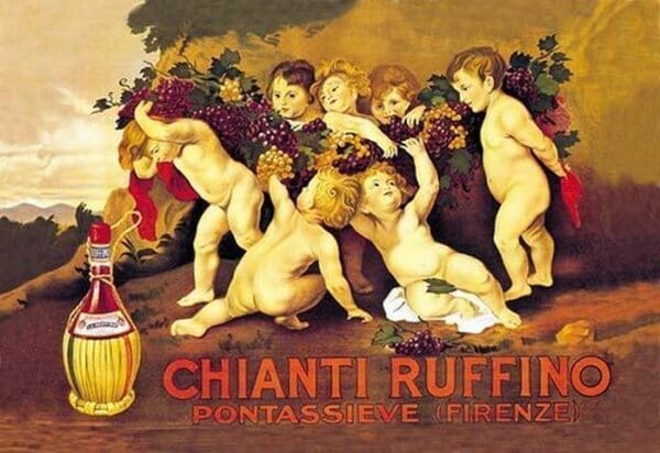 Chianti Ruffino by Leopoldo Metlicovitz - Art Print