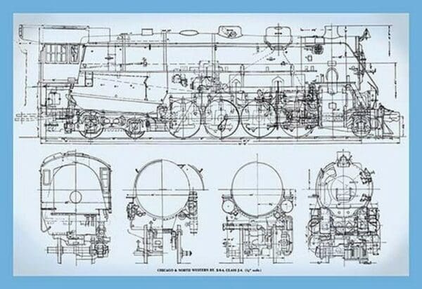 Chicago and Northwestern RY - Art Print