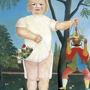 Child with Puppet by Henri Rousseau - Art Print