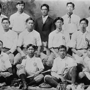 Chinese Baseball Team from Honolulu Hawaii - Art Print