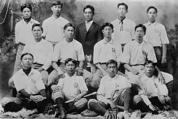 Chinese Baseball Team from Honolulu Hawaii - Art Print