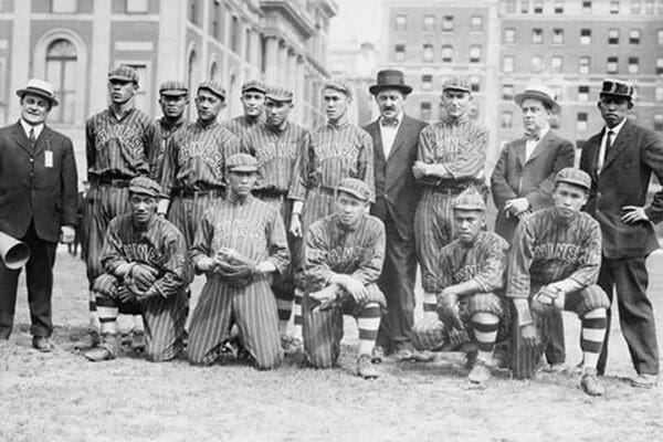 Chinese Baseball team from Hawaii in team portrait - Art Print