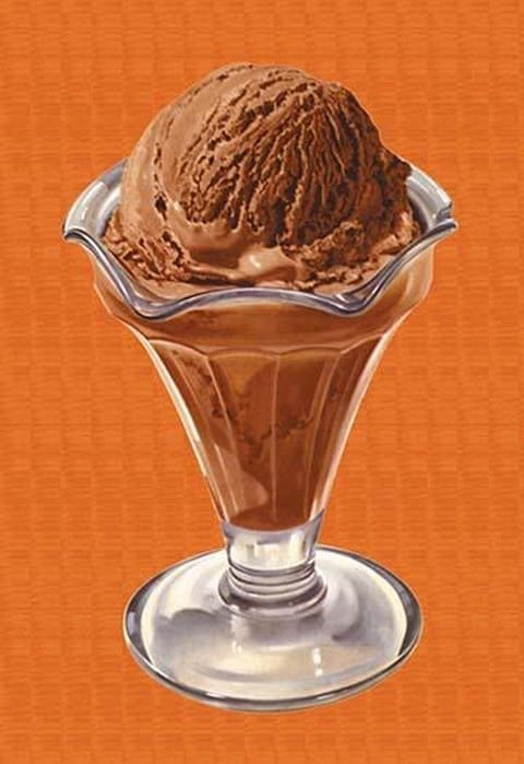 Chocolate Ice Cream - Art Print