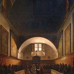 Choir of the Capuchin Church in Rome by Francois Marius Granet - Art Print