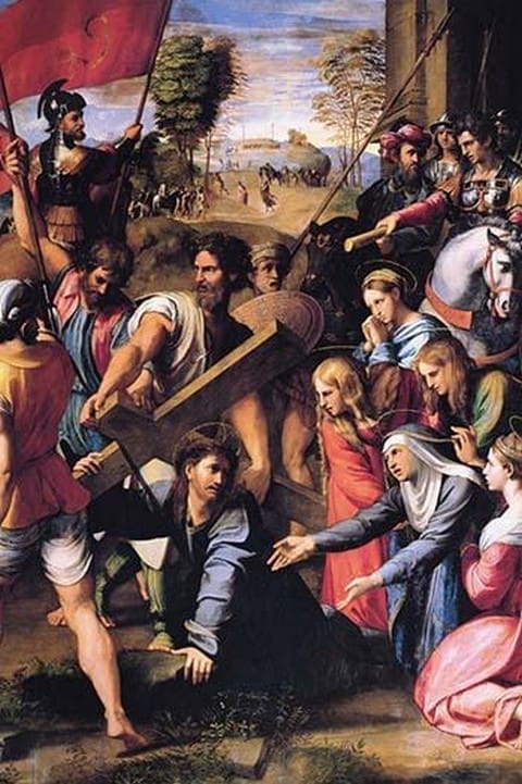 Christ Carrying the Cross by Raphael or Raffalello - Art Print