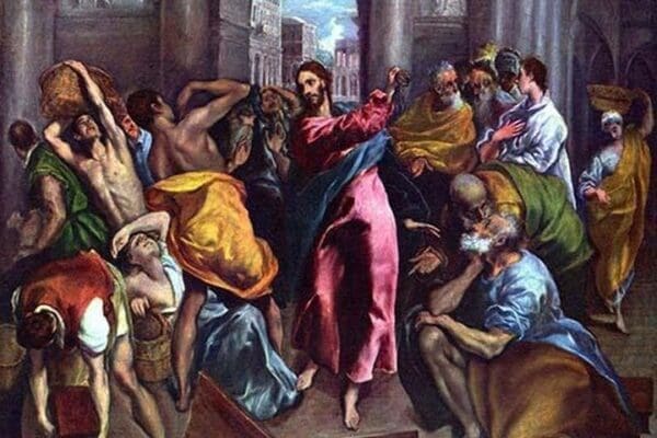 Christ Drives the Dealers from the Temple by El Greco - Art Print