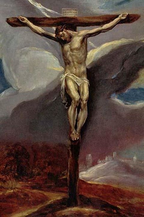 Christ at the Cross by El Greco - Art Print