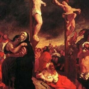 Christ at the Cross by Ferdinand Delacroix - Art Print