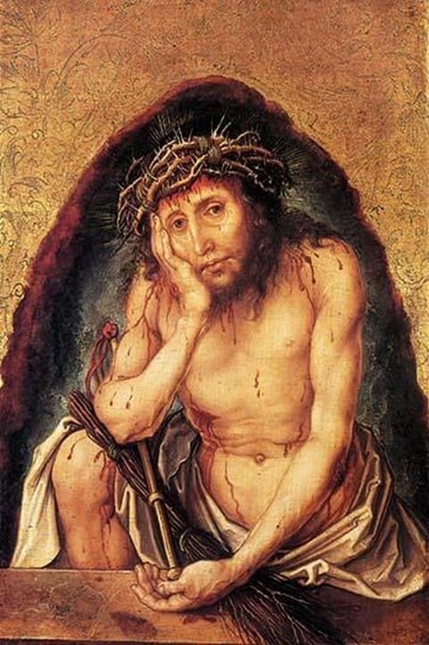 Christ in pain by Albrecht Durer - Art Print