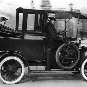 Churchill in Car