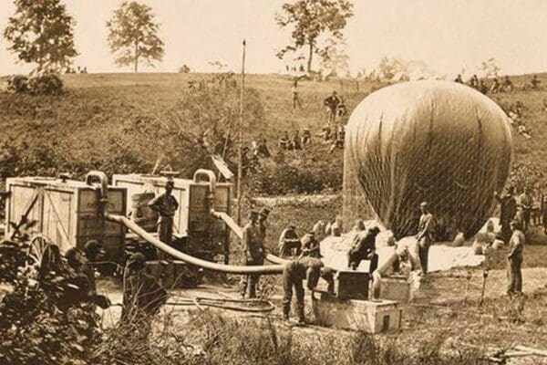 Civil War Observation Ballons - Art Print