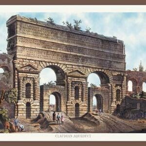 Claudian Aqueduct by M. DuBourg - Art Print