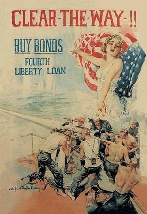 Clear the Way! Buy Bonds - Fourth Liberty Loan by Howard Chandler Christy - Art Print