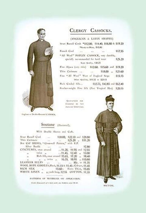 Clergy Cassocks - Art Print