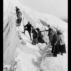 Climbing Paradise Glacier by Curtis & Miller - Art Print