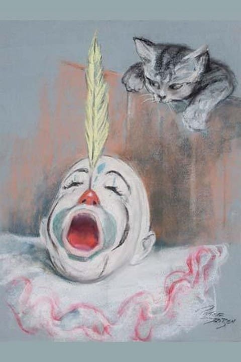 Clown with Cat by Peter Driben - Art Print