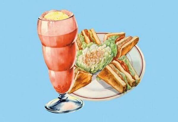 Club Sandwich and Float - Art Print