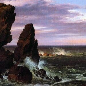 Coastal scene by Frederic Edwin Church - Art Print