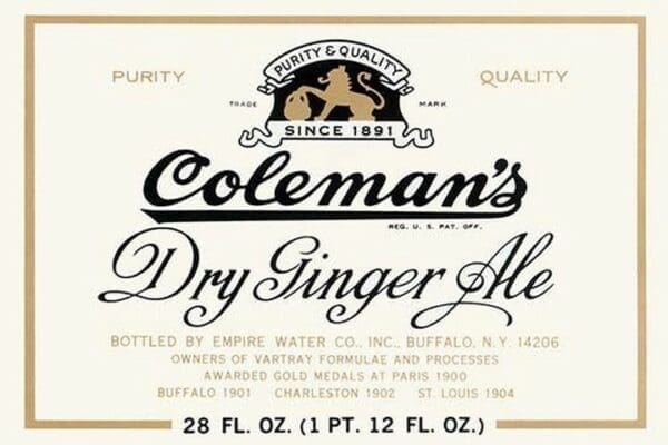 Coleman's Dry Ginger Ale - Art Print