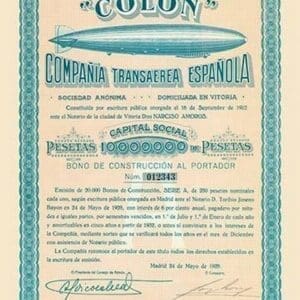 Colon Compania Transferea Espanola - Art Print