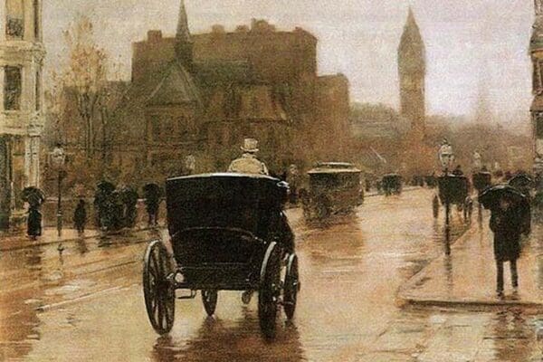 Columbus Avenue by Frederick Childe Hassam - Art Print