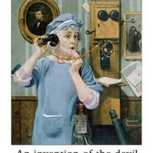 Communicate / Telephone by Wilbur Pierce - Art Print