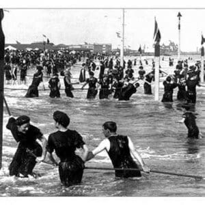 Coney Island Surf Crowd by William H. Rau - Art Print