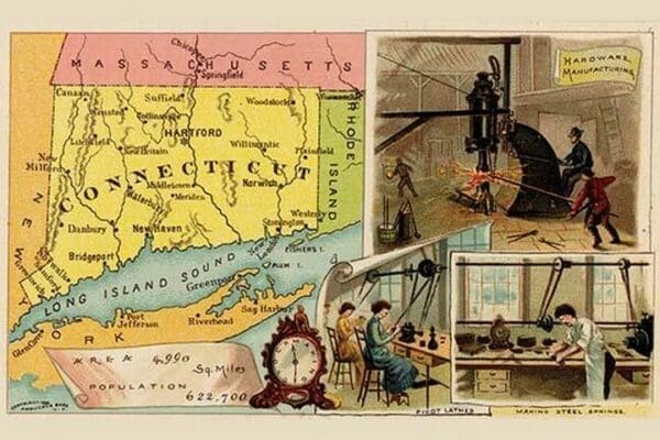 Connecticut by Arbuckle Brothers - Art Print