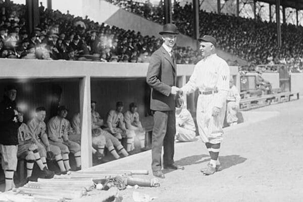 Connie Mack Opens the Game in 1919 - Art Print