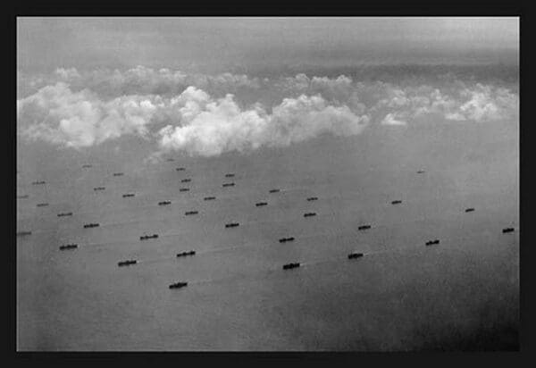 Convoy at Sea by U.S. Navy - Art Print