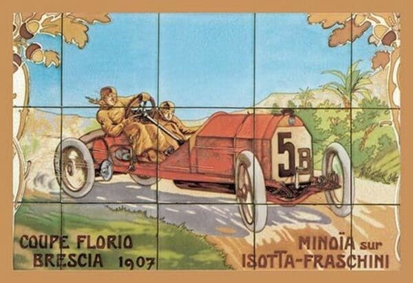 Coupe Florio Brescia - Art Print