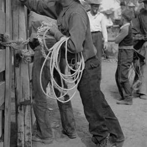 Cowboy at Rodeo by Russell Lee #3 - Art Print