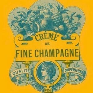 Cr me de Fine Champgne - Art Print