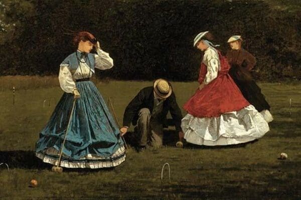 Croquet Scene by Winslow Homer - Art Print