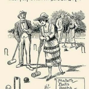 Croquet by RIP - Art Print