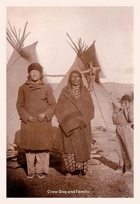 Crow Dog and Wife - Art Print