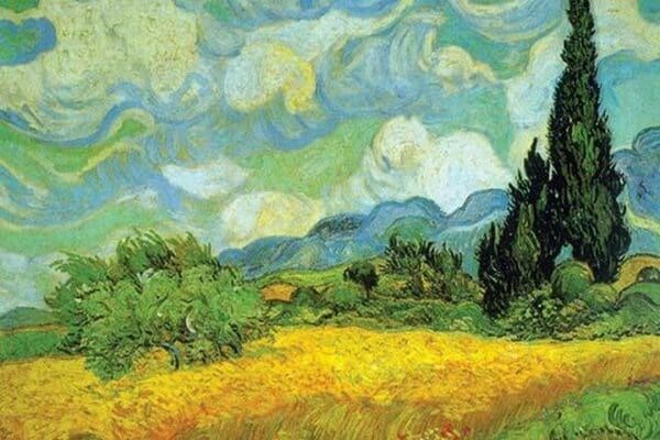 Cypresses by Vincent van Gogh - Art Print