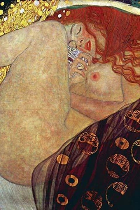 Danae by Gustav Klimt - Art Print